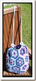African flower bag - finished African flower bag - finished