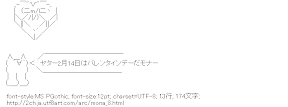 モナーのバレンタインデー
