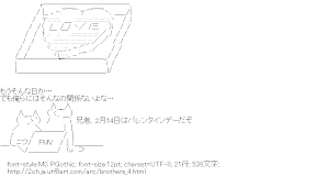 兄弟のバレンタインデー