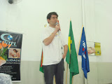 O palestrante Paulo Milreu começando a palestra.