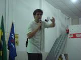 Paulo Milreu durante a palestra sobre novas mídias digitais.