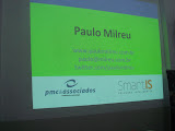 Os contatos para falar com Paulo Milreu são apresentados sempre ao final de suas palestras.