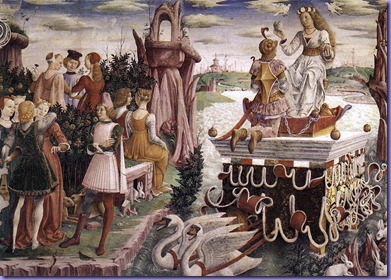 Cossa,_Francesco_del_-_Allegory_of_April-_Triumph_of_Venus_(detail)_-_1476-84