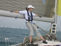 2006 Fleet / Sheldon Clark _06_ on Vayu_ Race 1_ downwind_ Colleen holding out the boom.JPG