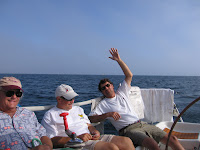 2008 Mackinac / On Excalibur Sunday evening, Ed, Dave and Charlie