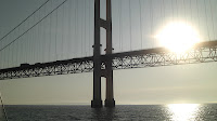 2009 Race Events / Mac 09 - Mackinac Bridge seen from Mojo