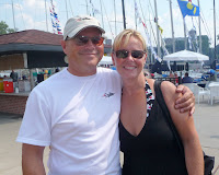 Bi-State Regatta 2009 / Bi-State 2009: David and Lisa Tarson of winning boat (Chicago to St. Joseph), Excalibur