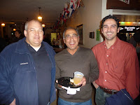Fall Fleet Fling and skippers' meeting / Steve Zorn (Vayu), Don Hayes (Tsunami), Joe Spataro (Spanker)