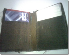 my wallet inside
