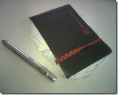 my notebook and spacepen