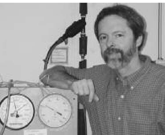 Bruce Watson in his high-pressure research laboratory at Rensselaer Polytechnic Institute 