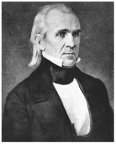 James K. Polk served as president of the United States from 1845 to 1849. During his administration, more than one million square miles of new territory were added to the nation.
