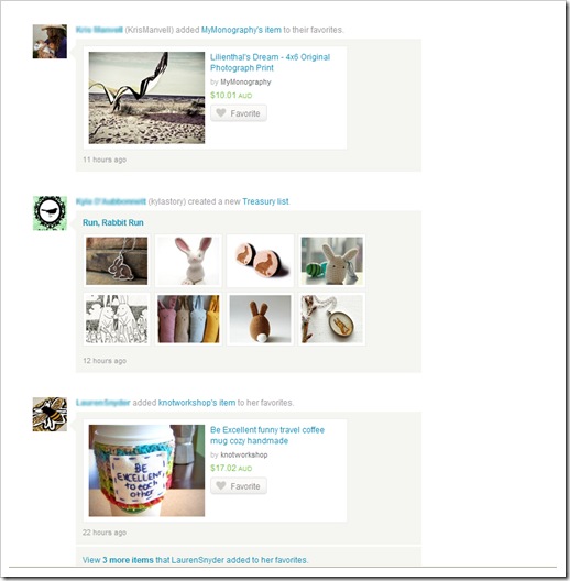 circles and activity feeds