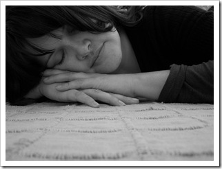 mel sleeping pic