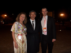 Julie & Geoff with CERAGEM Chairman Lee Hwan-Seong