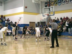Nate Dodds shoots a free throw vs. Springfield Shawnee in the Division II sectional semifinal from 3-1-10