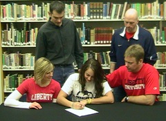 Alexa Hormann signs with Liberty University from 3-12-10