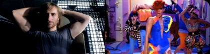 David Guetta e Rihanna no videoclipe de "Who's That Chick?"