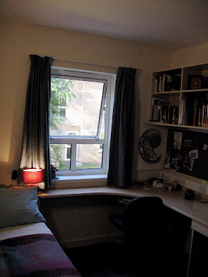 looking toward the window