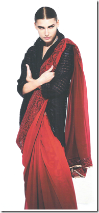 red sari