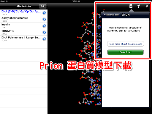 下載 Prion 蛋白質模型