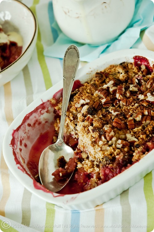 Honeyed Ginger Plum Crumble (00016) by Meeta K. Wolff