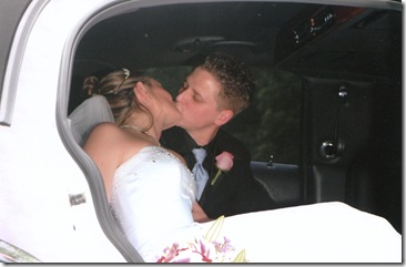 Kissing again - wedding day