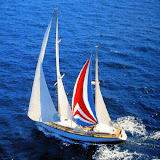 Reach sailing with a mizzen balooner on Super Maramu 2000