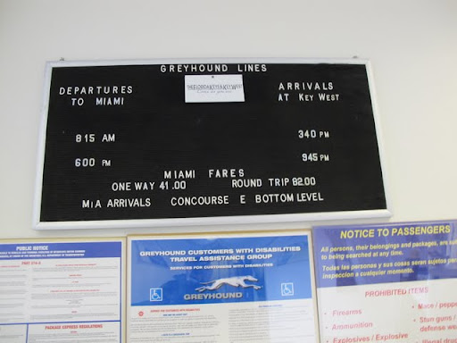 キーウェストのバス時刻表