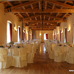 Marriage hall for lunch at the Castle of Clanezzo ITALY