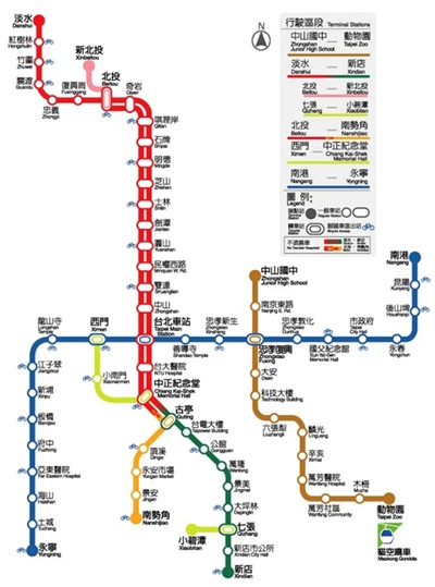 台北捷運路線圖 台北捷運路線圖