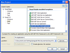 Plantilla de aplicación ASP.NET MVC