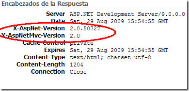 Encabezados X-ASPNet*