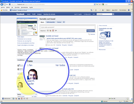 Variable not found en Facebook Variable not found en Facebook