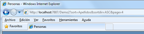 Querystring en peticiones generadas por WebGrid