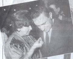 Laila with President Mubarak Laila with President Mubarak