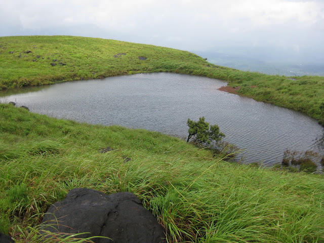 Heart shaped lake on the chembra