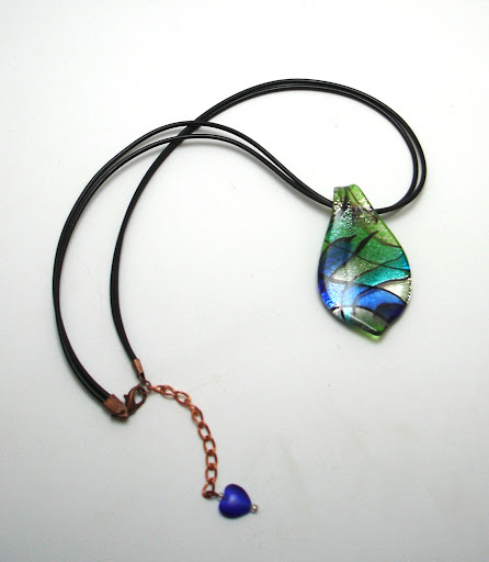 Post Thumbnail of Necklace - Blue Green Drop