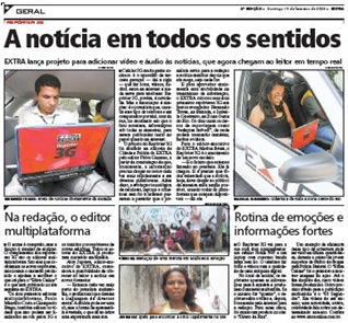 Reportagem do EXTRA sobre o Projeto Repórter 3G Reportagem do EXTRA sobre o Projeto Repórter 3G