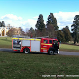 Lunch, a walk, a fire break and the fire brigade