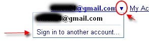 Sign in to another account