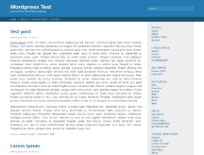 Fluid-blue Free Wordpress Theme