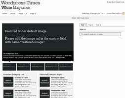 Wordpress Times Magazine Theme (Dark/White)