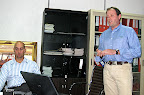 Seed Mark doing a presentation at the Public Authority for Agriculture Affairs and Fisheries.