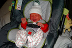 Not real happy in the carseat