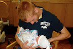 Uncle James...a little nervous, but doing great...he's a natural!