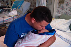 Holding my son