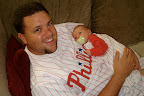 Jeremiah almost blends in - like weird red and white striped camouflage