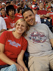 Enjoying a Phillies vs. Nationals game on our anniversary
