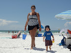 Beach time with Aunt Karilee